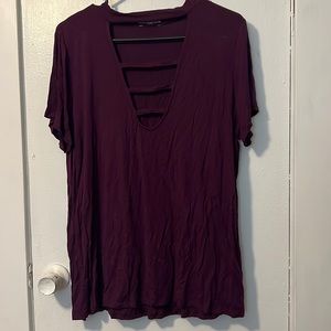 CHARLOTTE RUSSE | SHORT SLEEVE | SIZE L